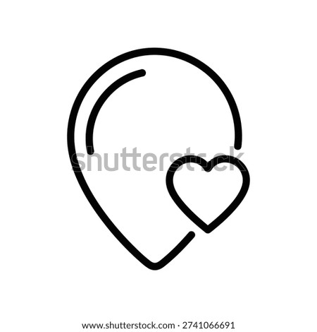 Simple and elegant hand-drawn black love heart symbol on clean white background, perfect for romantic designs, logos, and emotional branding projects.