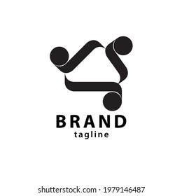 A simple and elegant handshake logo design, this design is suitable for your brand.