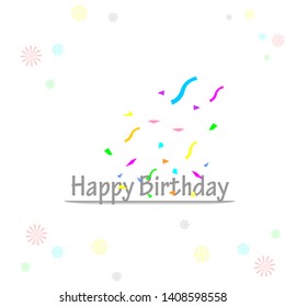 Simple and elegant Happy Birthday template design