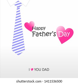 Simple and elegant Happy Father's Day Template Design. Eps 10 vector illustration