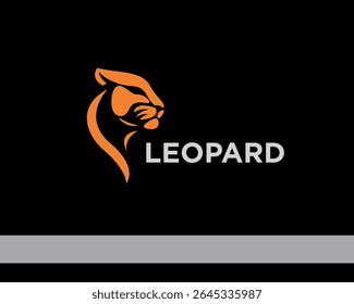 simple elegant head panther leopard wild cat logo icon symbol design template illustration inspiration