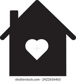 Simple and elegant home icon featuring a modern design with clean lines.