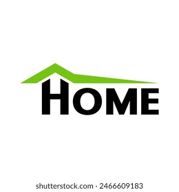 Sencillo y elegante logotipo del hogar para el negocio inmobiliario.