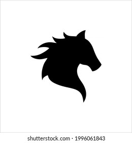 vector de caballos simple pero elegante