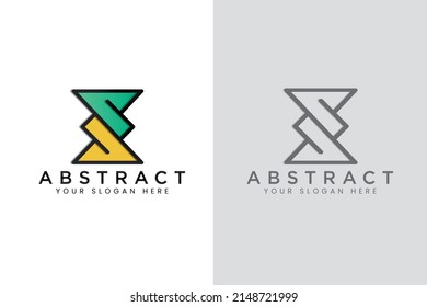 plantilla de logotipo de iconos de vidrio de color simple y elegante