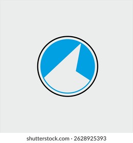 Diseño elegante simple del logotipo del pico del iceberg.
