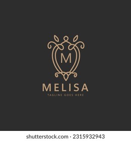 Simple Elegant Initial Letter M Logo Design