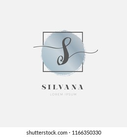 Simple Elegant Initial Letter S Logo Type Sign Symbol Icon