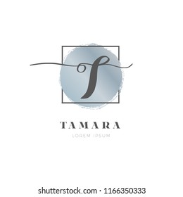 Simple Elegant Initial Letter T Logo Type Sign Symbol Icon