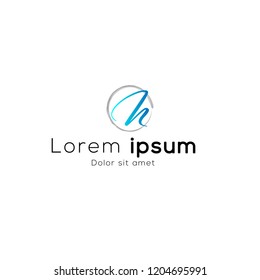 
Simple Elegant Initial Letter Type A N H M Logo Sign Symbol Icon