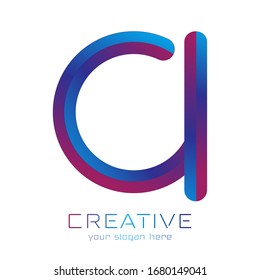 Simple Elegant Initial Letter Type A Logo Sign Symbol Icon. Initial Monogram Logo.