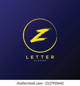 Simple Elegant Initial Letter Type Z Logo design Symbol vector Icon