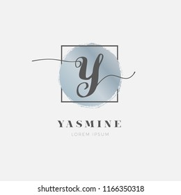 Simple Elegant Initial Letter Y Logo Type Sign Symbol Icon