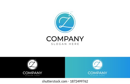 Letra inicial simple símbolo del logotipo Z