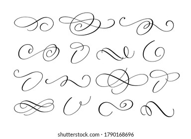 Vector Hand Drawn Calligraphic Alphabet Based Stock Vector (Royalty ...