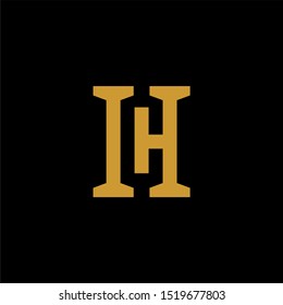 simple elegant intial HC logo