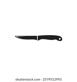 Simple elegant knife vector logo design.