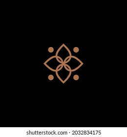 logotipo de hoja simple y elegante que representa el crecimiento
