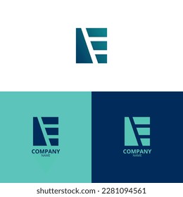 Simple and elegant Letter AE logo, with beautiful gradient colors. suitable for strengthening your business identity.