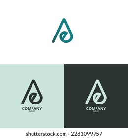 Simple and elegant Letter AE logo, with beautiful gradient colors. suitable for strengthening your business identity.