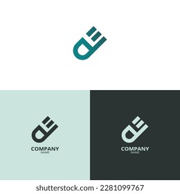 Simple and elegant Letter AE logo, with beautiful gradient colors. suitable for strengthening your business identity.