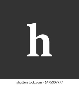 Simple Elegant Letter H Logo Sign Symbol Icon