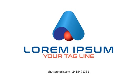 simple elegant letter A logo