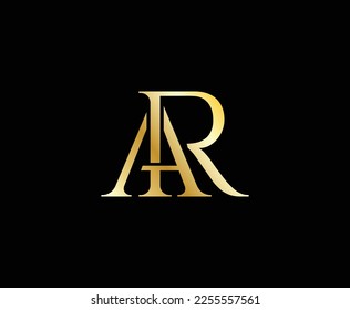 Simple Elegant Letter Mark RA Logo Design Template