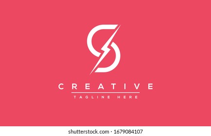 Simple Elegant Letter S Logo Design. Modern minimalist S SS creative initials based vector icon template.