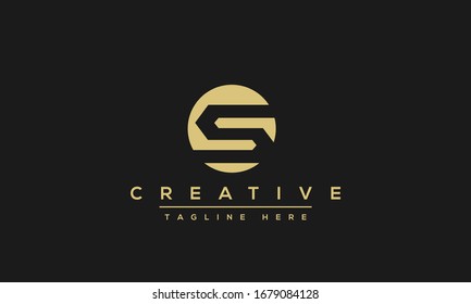 Einfaches Design für elegante Buchstaben S-Logos. Moderne minimalistische S SS kreative Initialen auf Basis der Vektorillustration Symbol Vorlage.