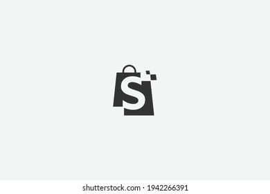 Diseño del logotipo de la letra simple elegante S