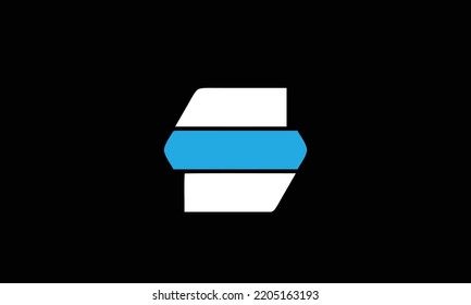 Simple Elegant Letter S Logo Design. Modern minimalist S creative initials based vector icon template