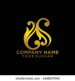 Simple Elegant Letter SS Logo Design