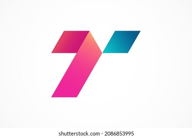 simple and elegant letter t logo