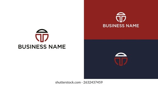 Simple Elegant Letter T Logo with Circle – Minimalist Corporate Branding Design