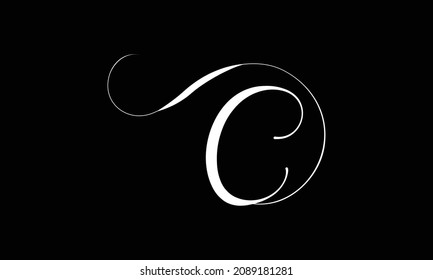 Simple Elegant Letter Type C Logo Sign Symbol Icon