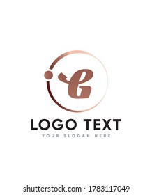 Simple elegant letter type G logo template, vector logo for business and company identity 