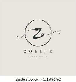 Simple Elegant Letter Type Z Logo Sign Symbol Icon