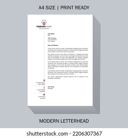Plantilla de diseño simple elegante de membrete