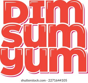 A simple and elegant lettering design that celebrates the delicious Chinese dish, dim sum. Perfect for a sophisticated Chinese restaurant or a stylish tea house.