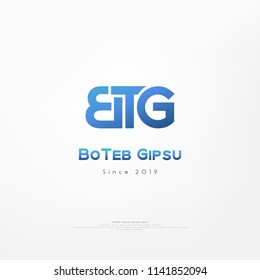 Simple elegant letters combination logo for branding identity. Vector image.