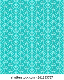 Simple elegant linear vector pattern in 1920s style. Modern art deco background with lines and geometric ornament in bright aqua green color