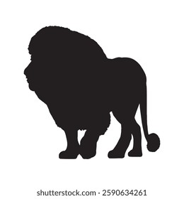 Simple and Elegant Lion Silhouette for Professional Use - Lion Vector - Lion Icon
