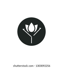Simple and elegant liquid logo design. Vector image.