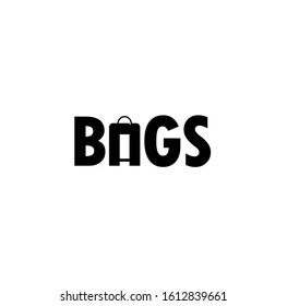 the simple elegant logo of bags with white background