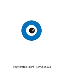The simple elegant Logo of blue eye