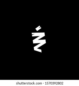 The simple elegant logo of business with black background