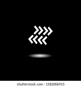 The simple elegant logo of business logo with black background 