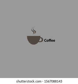 The simple elegant logo of coffee