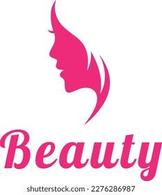 A simple and elegant logo design featuring a half face of a beautiful woman, representing beauty and health. The logo is perfect for businesses in the beauty, skincare, or health industry.